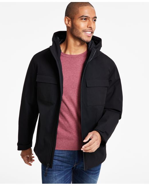 Dkny Hooded Zip-Front Two-Pocket Jacket