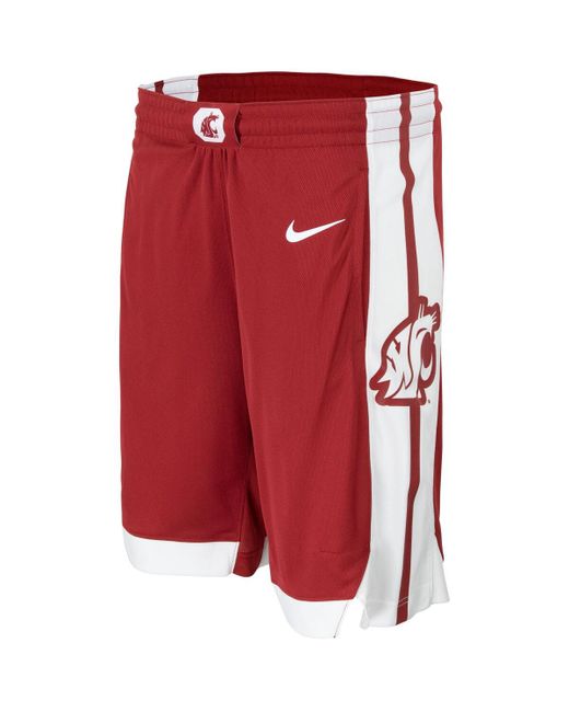 Nike Washington State Cougars Team Logo Replica Basketball Shorts