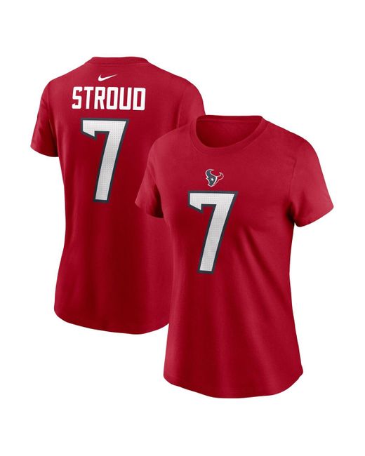 Nike C.j. Stroud Houston Texans Player Name and Number T-shirt