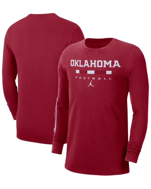 Jordan Oklahoma Sooners Word Long Sleeve T-shirt