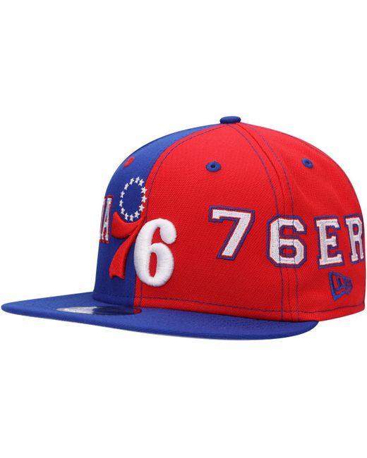 New Era Philadelphia 76ers Team Split 9FIFTY Snapback Hat
