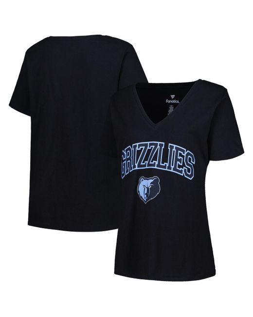 Profile Memphis Grizzlies Plus Arch Over Logo V-Neck T-shirt