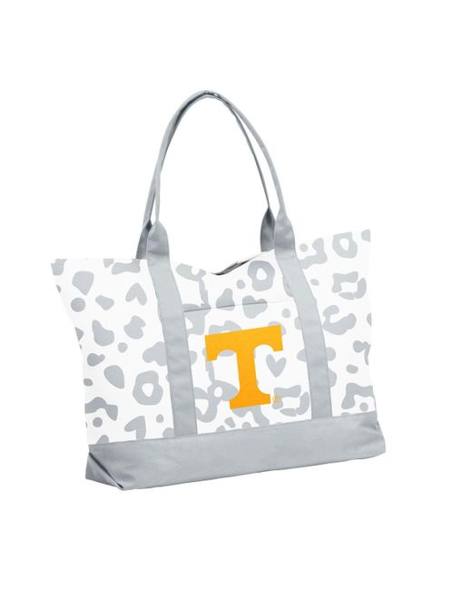 Logo Brands Tennessee Volunteers Leopard Pattern Tote Gray