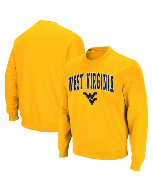 Colosseum West Virginia Mountaineers Arch Logo Crew Neck Sweatshirt