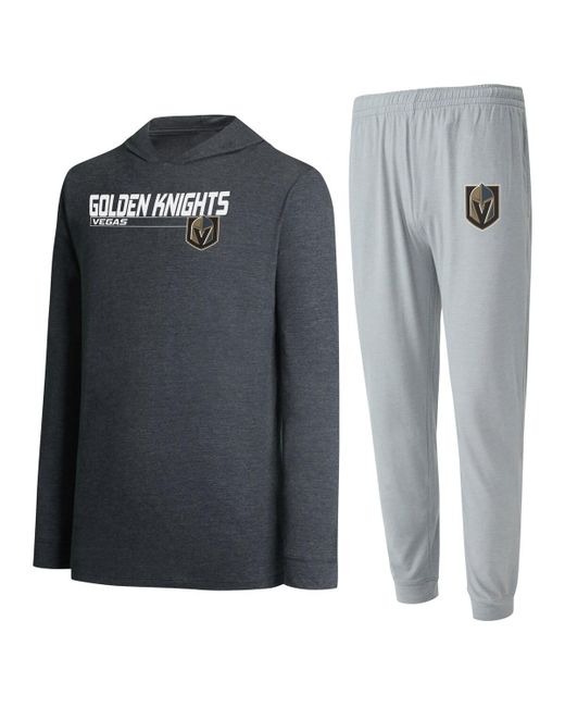 Concepts Sport Black Vegas Golden Knights Meter Pullover Hoodie and Jogger Pants Set