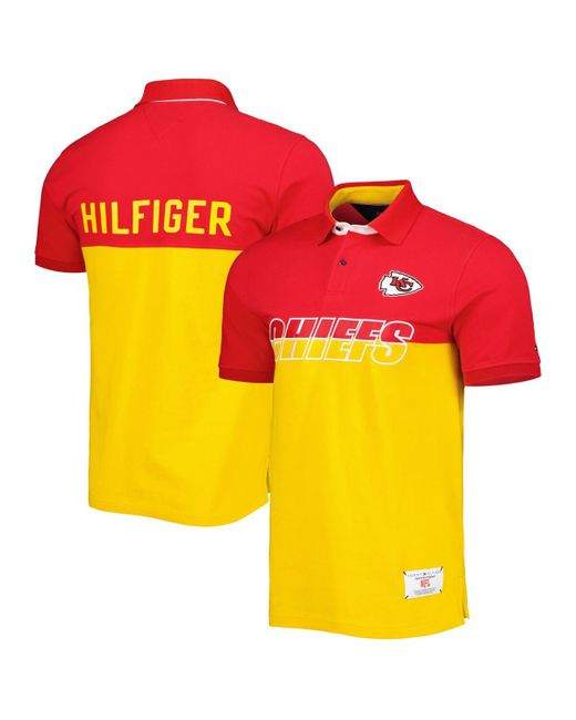 Tommy Hilfiger Red Kansas City Chiefs Block Polo Shirt