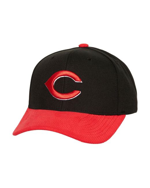 Mitchell & Ness Red Cincinnati Reds Corduroy Pro Snapback Hat