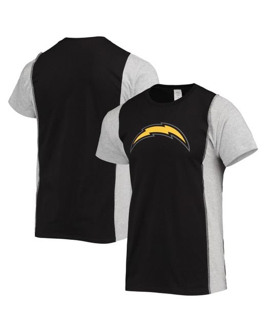 Refried Apparel Heathered Gray Los Angeles Chargers Split T-shirt