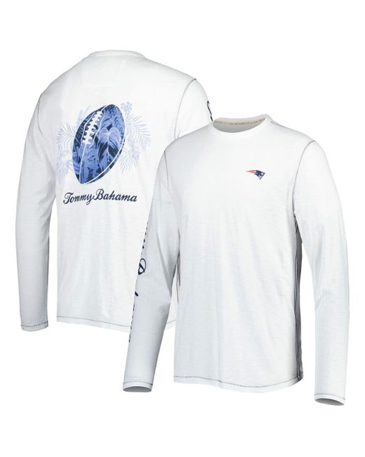 Tommy Bahama New England Patriots Laces Out Billboard Long Sleeve T-shirt