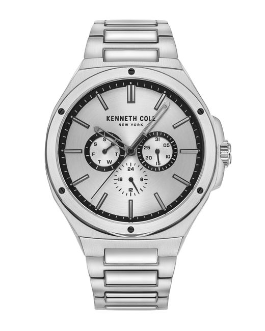 Kenneth Cole New York Multi-Function Tone Stainless Steel Bracelet Watch 43.5mm