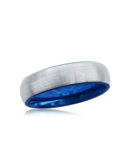 Metallo Blue 6mm Ring