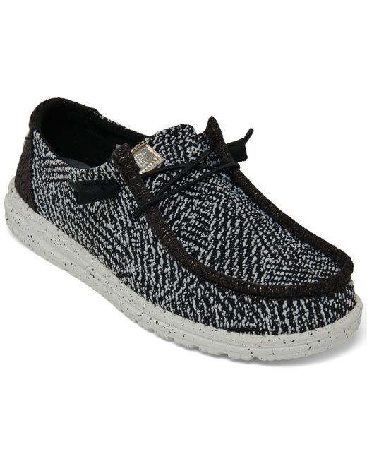 Hey Dude Wendy Woven Zig Zag Casual Moccasin Sneakers from Finish Line