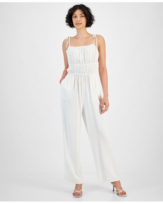 And Now This Tie-Strap Square-Neck Jumpsuit