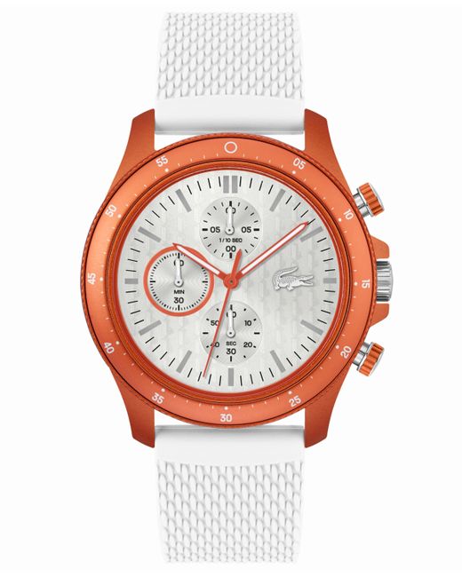 Lacoste Neoheritage Chronograph Silicone Strap Watch 42mm