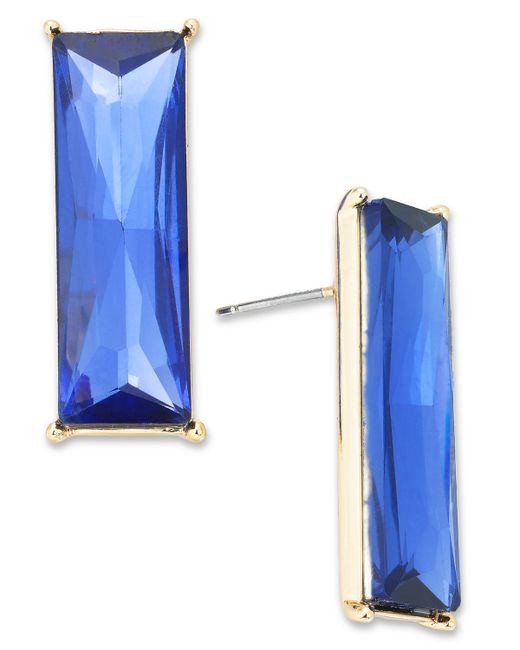 I.N.C. International Concepts Gold-Tone Crystal Rectangle Earrings Created for