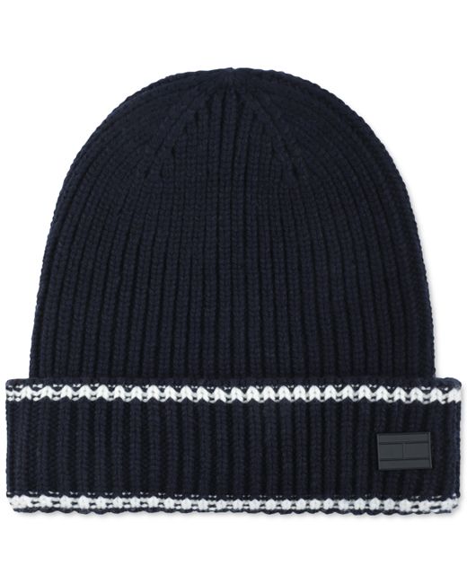 Tommy Hilfiger Varsity Patch Ribbed Cuff Hat