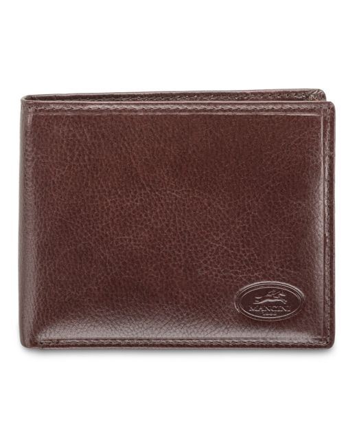 Mancini Equestrian2 Collection Rfid Secure Billfold with Removable Left Wing Passcase and Coin Pocket