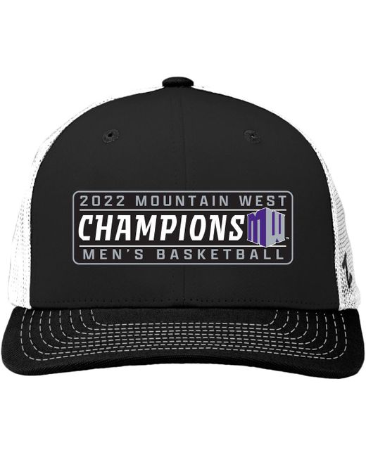 Zephyr White Boise State Broncos 2022 Mountain West Basketball Conference Tournament Champions Locker Room Adjustable Hat
