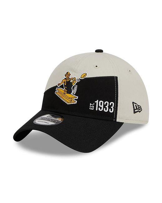 New Era Black Pittsburgh Steelers 2023 Sideline Historic 9TWENTY Adjustable Hat