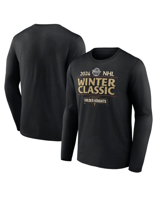 Fanatics Vegas Golden Knights 2024 Nhl Winter Classic Text Driven Long Sleeve T-shirt