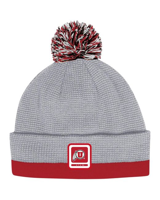 Under Armour Utah Utes 2023 Sideline Performance Cuffed Knit Hat with Pom