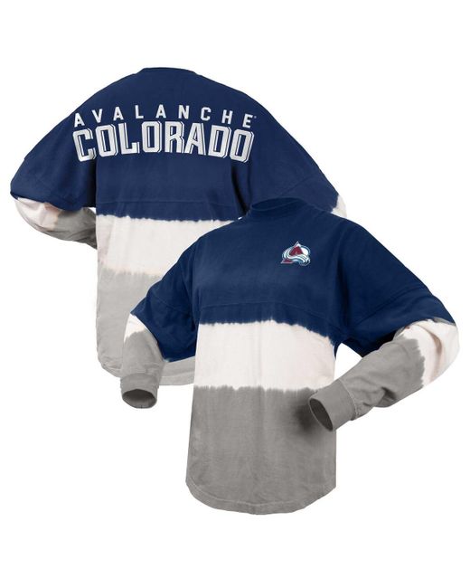 Spirit Jersey Gray Colorado Avalanche Ombre Long Sleeve T-shirt