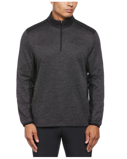 PGA Tour Two-Tone Space-Dyed Quarter-Zip Golf Pullover