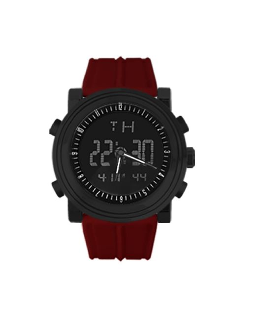 RocaWear Red Silicone Strap Watch 47mm
