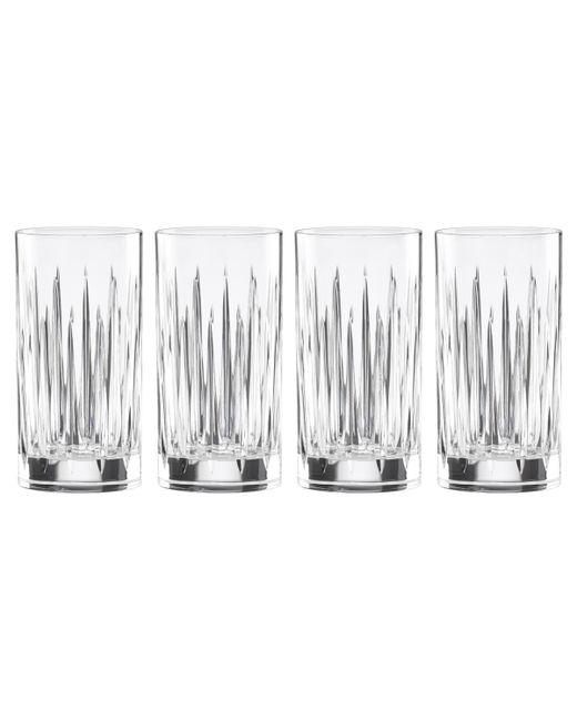 Reed & Barton Soho Crystal Iced Beverage Glass Set 4 Pieces