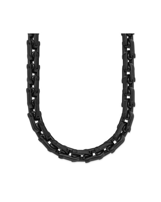 Chisel Polished Ip-plated inch Link Necklace