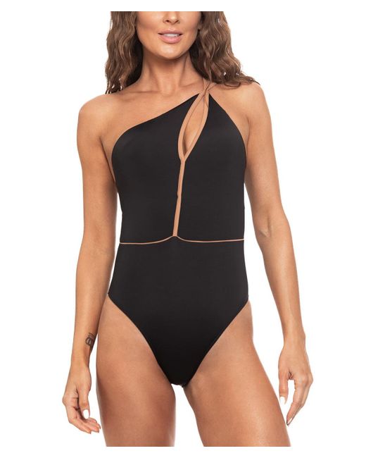 Guria Beachwear Cut-out One Shoulder Piece Swimsuit
