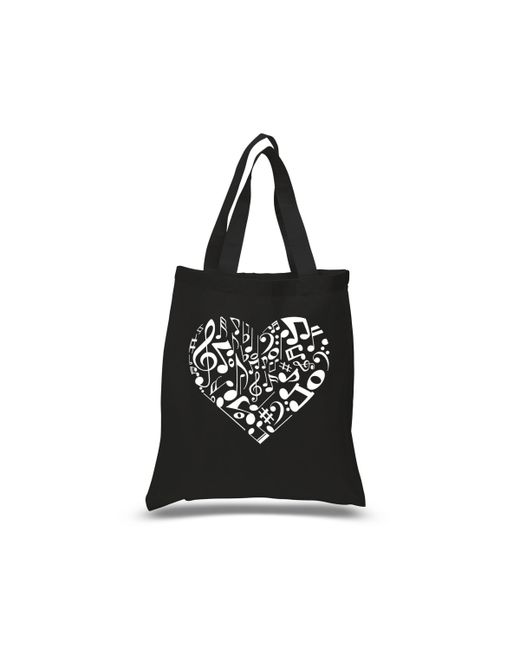 La Pop Art Heart Notes Word Art Tote Bag
