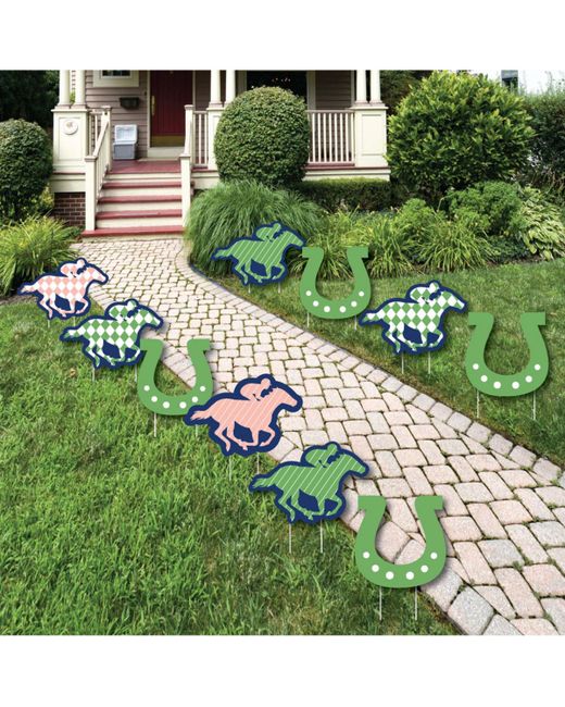 Big Dot Of Happiness Kentucky Horse Derby Lawn Decor Outdoor Race Party Yard 10 Pc
