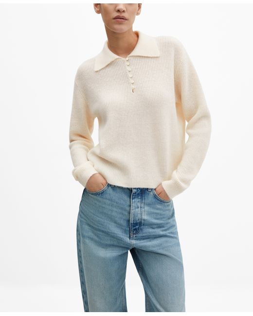Mango Knitted Polo Neck Sweater