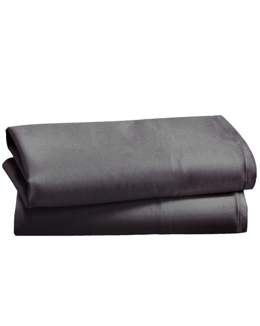 California Design Den King Pillowcases 100 Set of 2 Soft Cooling Sateen Weave Cases Perfect Fit for Pillows by Charcoal