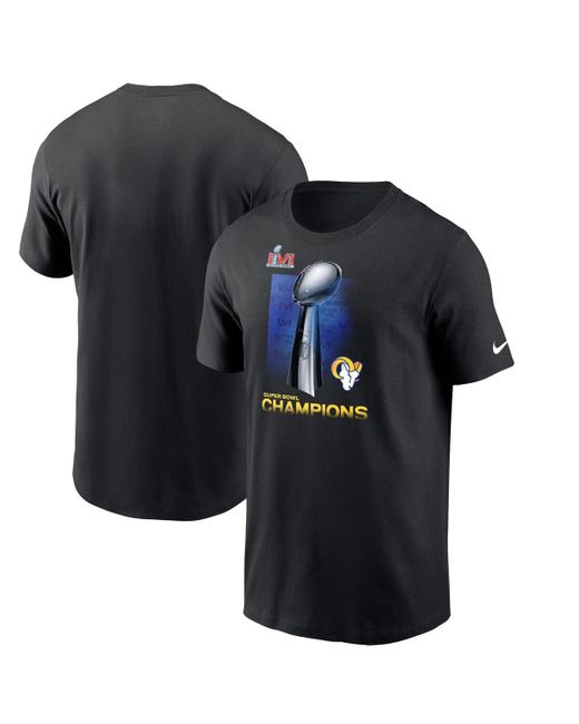 Nike Los Angeles Rams Super Bowl Lvi Champions Lombardi Trophy T-shirt