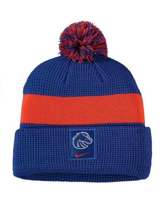 Nike Boise State Broncos Logo Sideline Cuffed Knit Hat with Pom