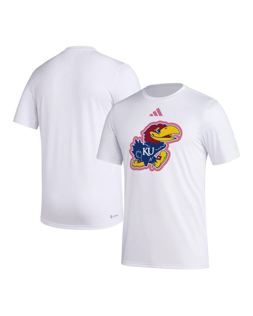 Adidas Kansas Jayhawks Pregame Aeroready T-shirt