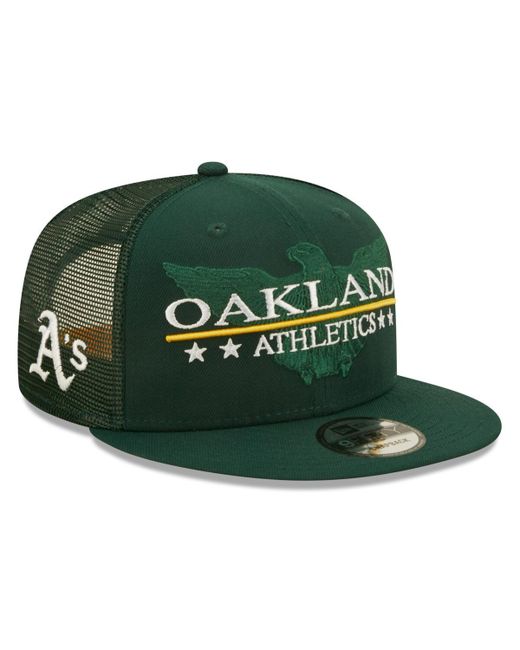 New Era Oakland Athletics Patriot Trucker 9FIFTY Snapback Hat