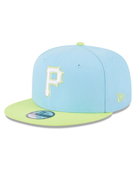 New Era Neon Green Pittsburgh Pirates Spring Basic Two-Tone 9FIFTY Snapback Hat