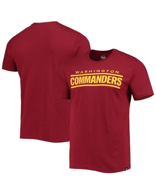 '47 Brand 47 Washington Commanders Wordmark Imprint Super Rival T-shirt