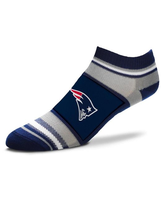 For Bare Feet New England Patriots Marquis Addition No Show Ankle Socks