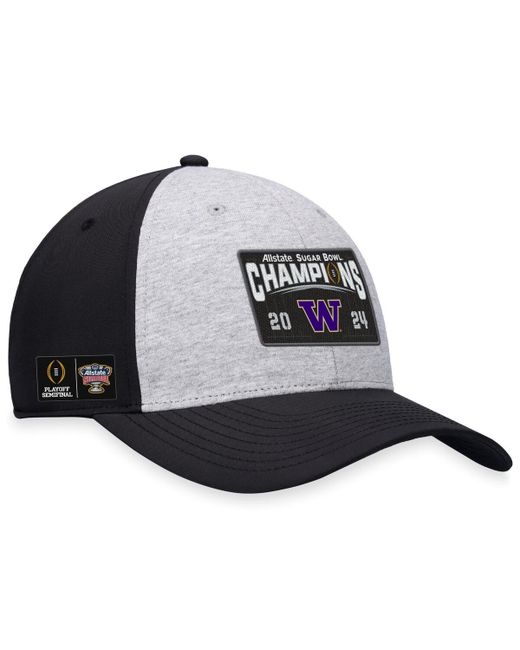 Top Of The World Black Washington Huskies College Football Playoff 2024 Sugar Bowl Champions Trucker Adjustable Hat