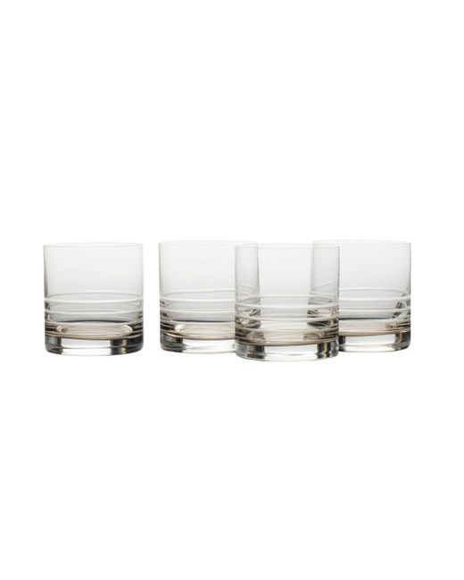 Mikasa Cal Smoke Ombre Double Old Fashioned Glasses Set of 4 15.5 oz