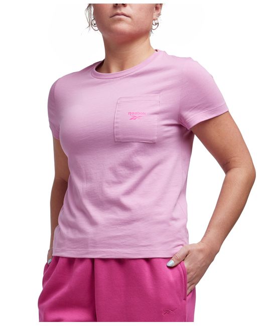 Reebok Active Small-Logo Pocket Cotton T-Shirt