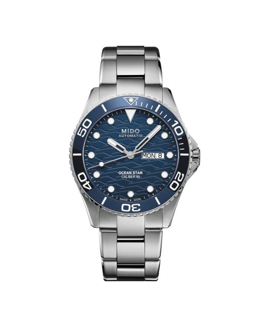 Mido Swiss Automatic Ocean Star Stainless Steel Bracelet Watch 43mm