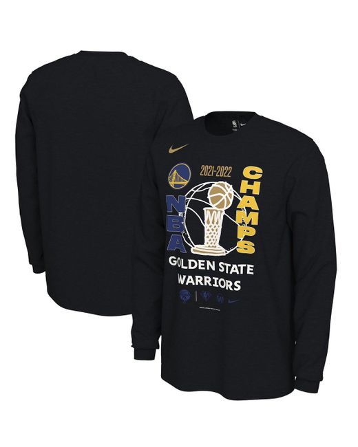 Nike Golden State Warriors 2022 Nba Finals Champions Locker Room Long Sleeve T-shirt