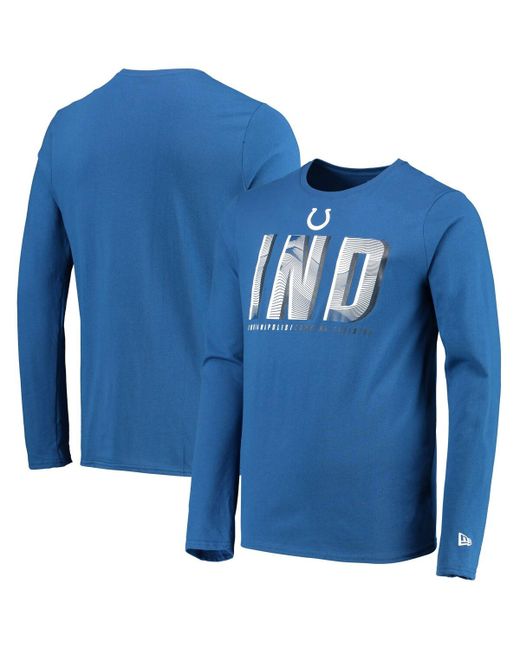 New Era Indianapolis Colts Combine Authentic Static Abbreviation Long Sleeve T-shirt