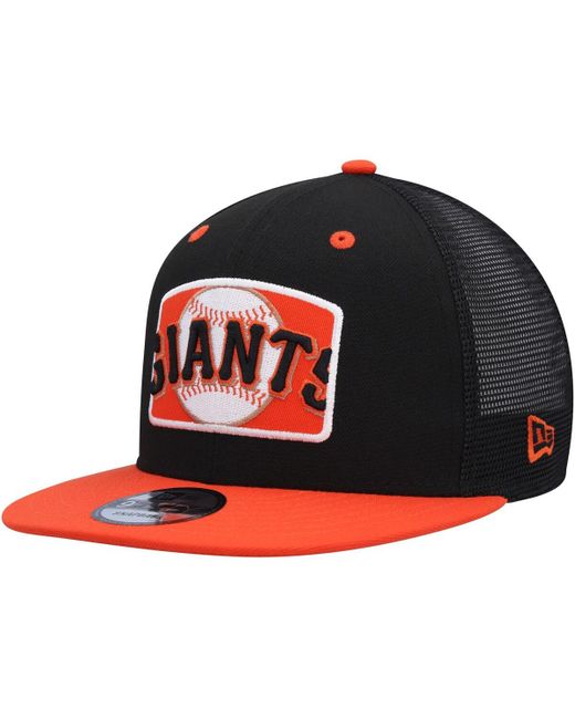New Era Orange San Francisco Giants Logo Zoom Trucker 9FIFTY Snapback Hat