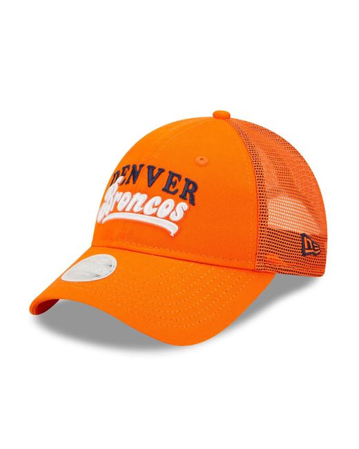 New Era Denver Broncos Team Trucker 9FORTY Snapback Hat